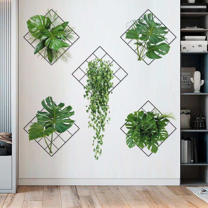 Realistic Plant Wall Stickers Decor