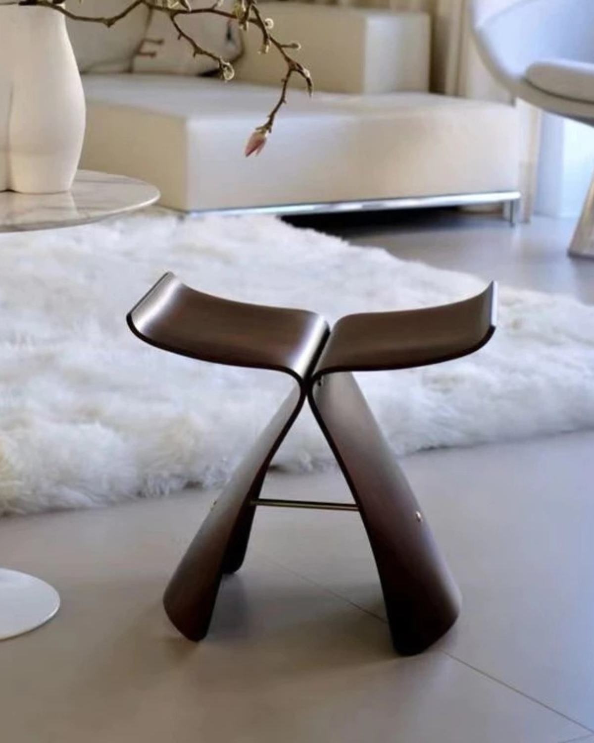 Rustic Floral End Table
