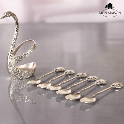Elegant Swan Coffee Spoon