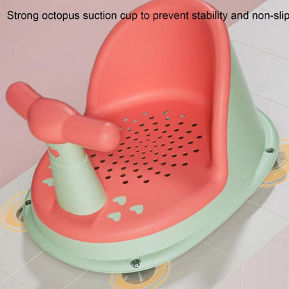 Safe Adjustable Baby Bath Chair with Grip Handle