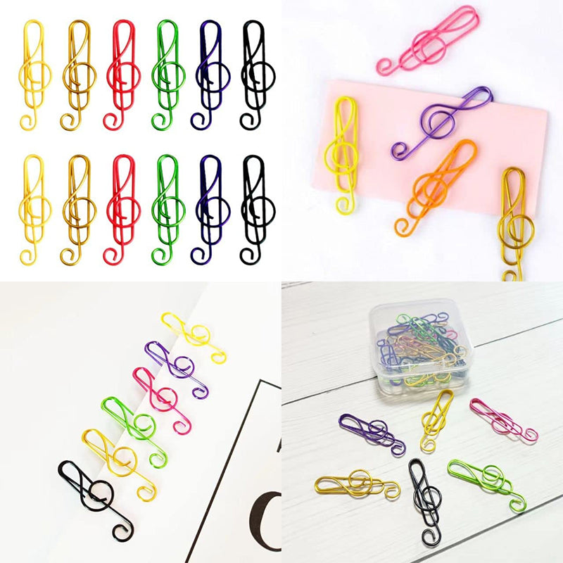 Colorful Metal Music Note Paper Clips
