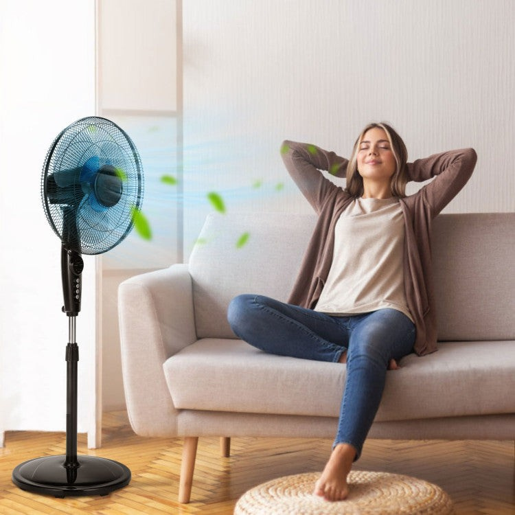 Quiet 16-Inch Oscillating Floor Fan