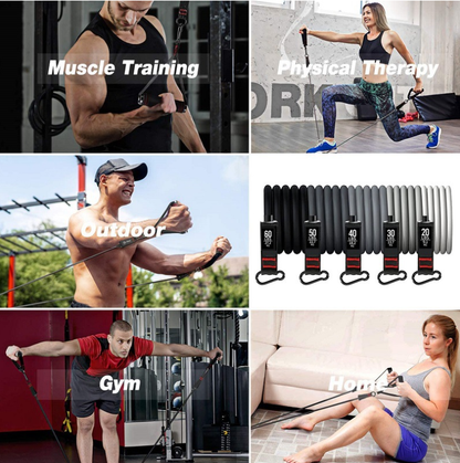 Premium Resistance Band Kit for Home Workout Exercise