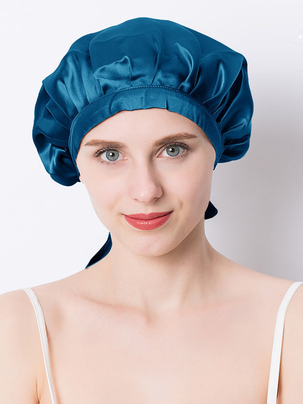 Soft Satin Sleep Bonnet with Tie