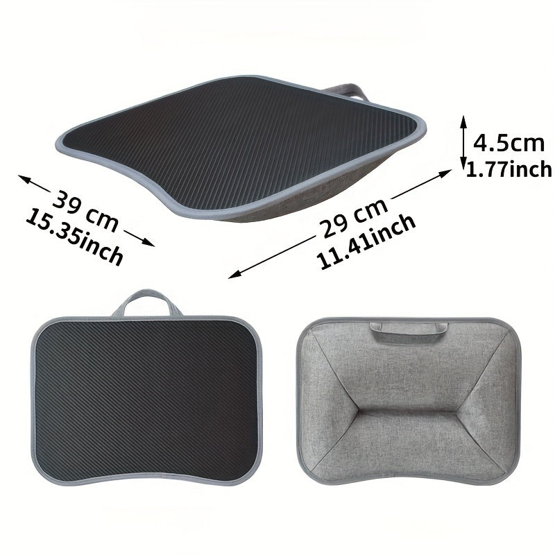 Compact Laptop Table with Cushioned Base