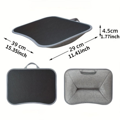 Compact Laptop Table with Cushioned Base