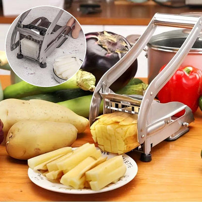Easy Cut Stainless French Fry Slicer