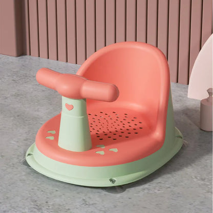 Safe Adjustable Baby Bath Chair with Grip Handle