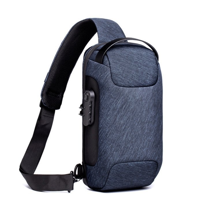 Secure Crossbody Travel Bag with USB Charging Port