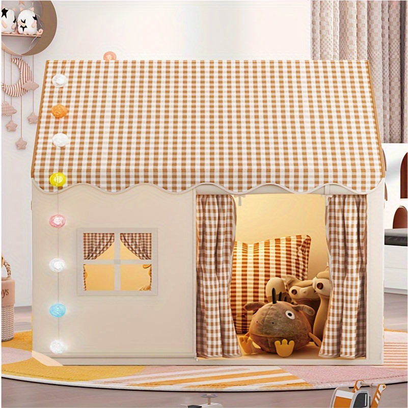Fun Kids Playhouse Tent with Doors and Windows