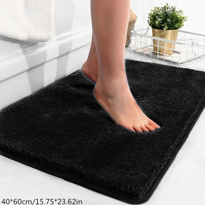 Plush Bathroom Mat - Ultra Soft Non Slip Bath Rug