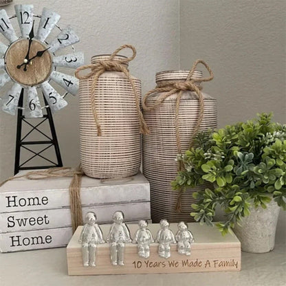 Lovely Family Figurine Sculpture