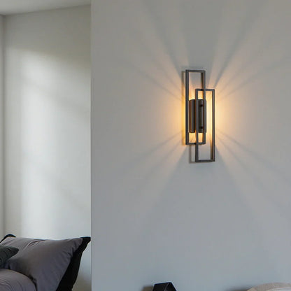 Sleek Contemporary LED Wall Lamp – Rectangle Shape with Dimmer
