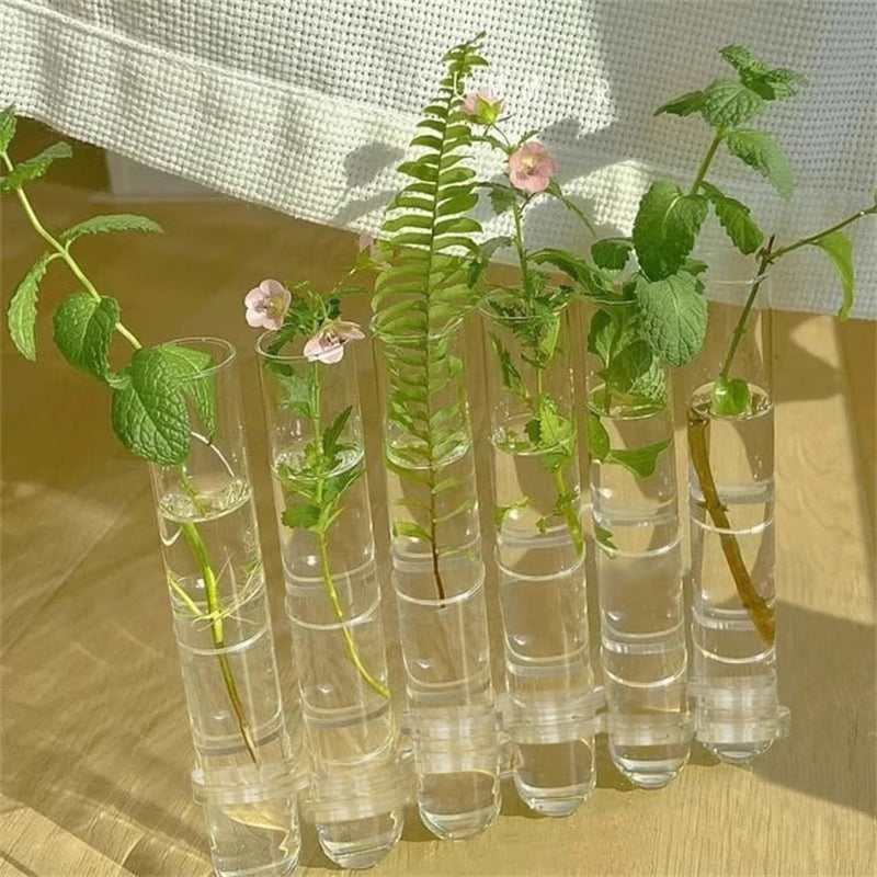 Beautiful Floral Glass Vase Set