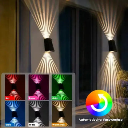 Colorful Outdoor LED Wall Light Display