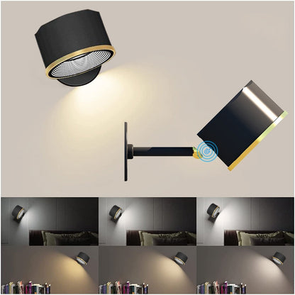 Round Wireless Rechargeable Wall Lamp - Fesara