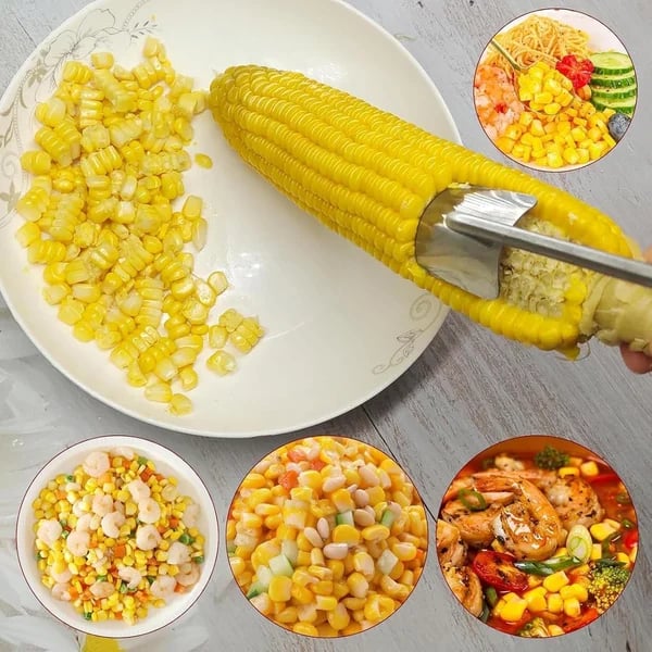 Easy Grip Stainless Steel Corn Stripper Tool
