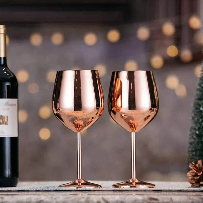 Durable Metal Drinking Glasses (Set of 6)