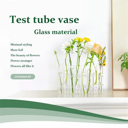 Beautiful Floral Glass Vase Set