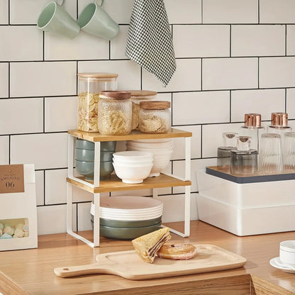 Space Saving 2-Tier Kitchen Storage Racks
