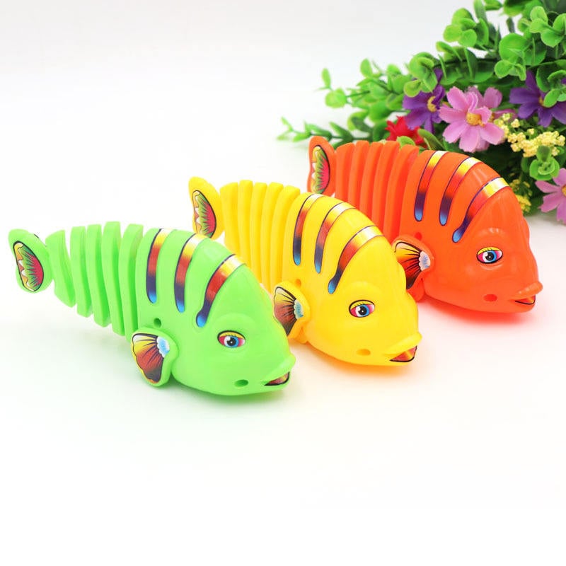 Colorful Winding Fish Shape Toy