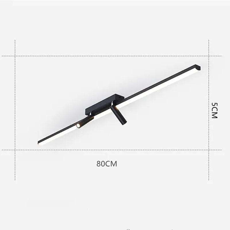 Slim LED Linear Ceiling Mount Light Fixture
