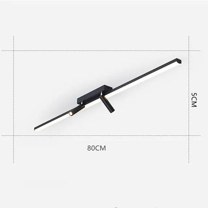Slim LED Linear Ceiling Mount Light Fixture