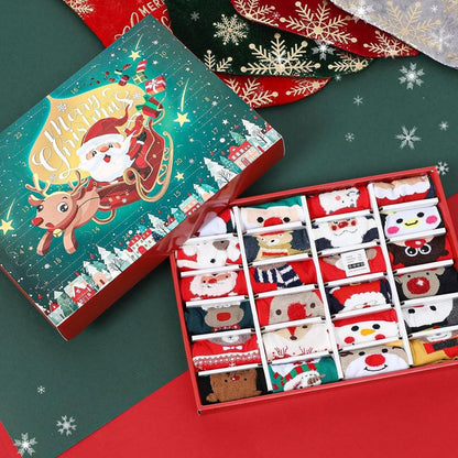Warm Christmas Socks 24 Day Gift Set - Fesara