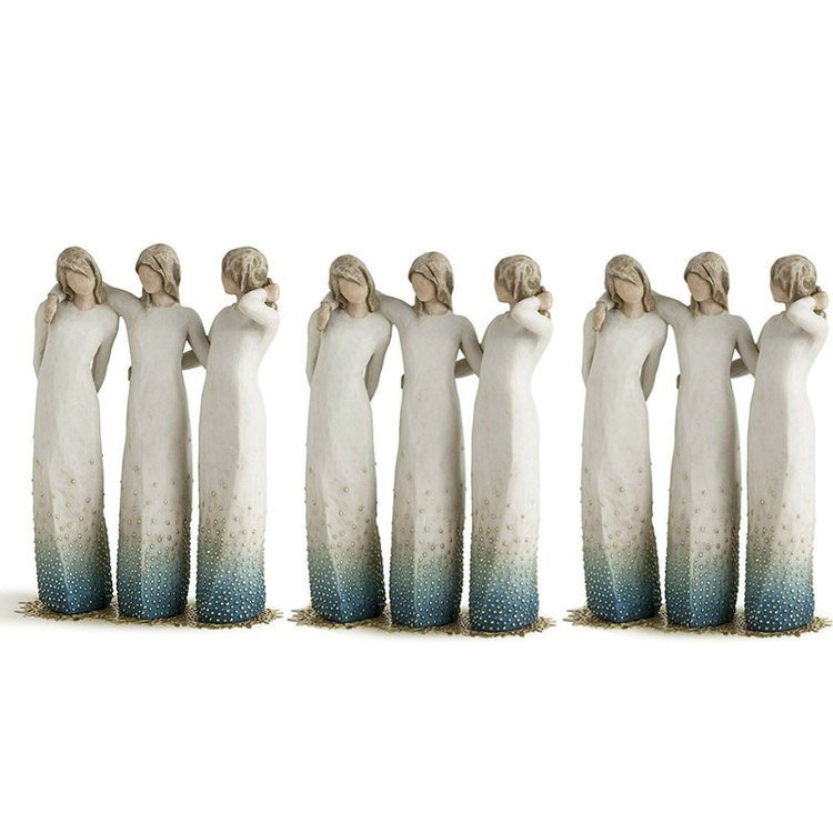 Decorative Hand Painted Figurine By My Side