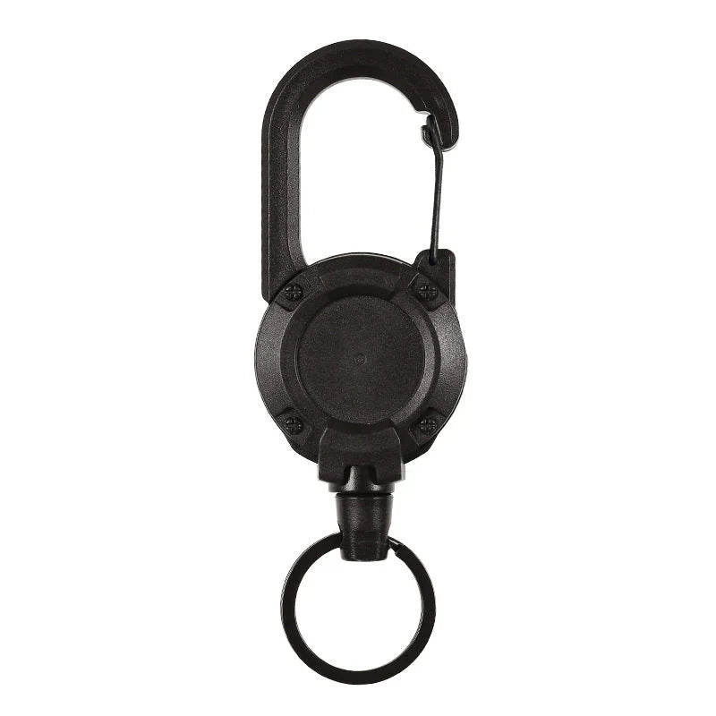 Retractable Outdoor Keychain with Steel Cable