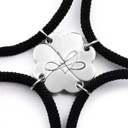 Lovely 4pc Magnetic Charm Rope Bracelets
