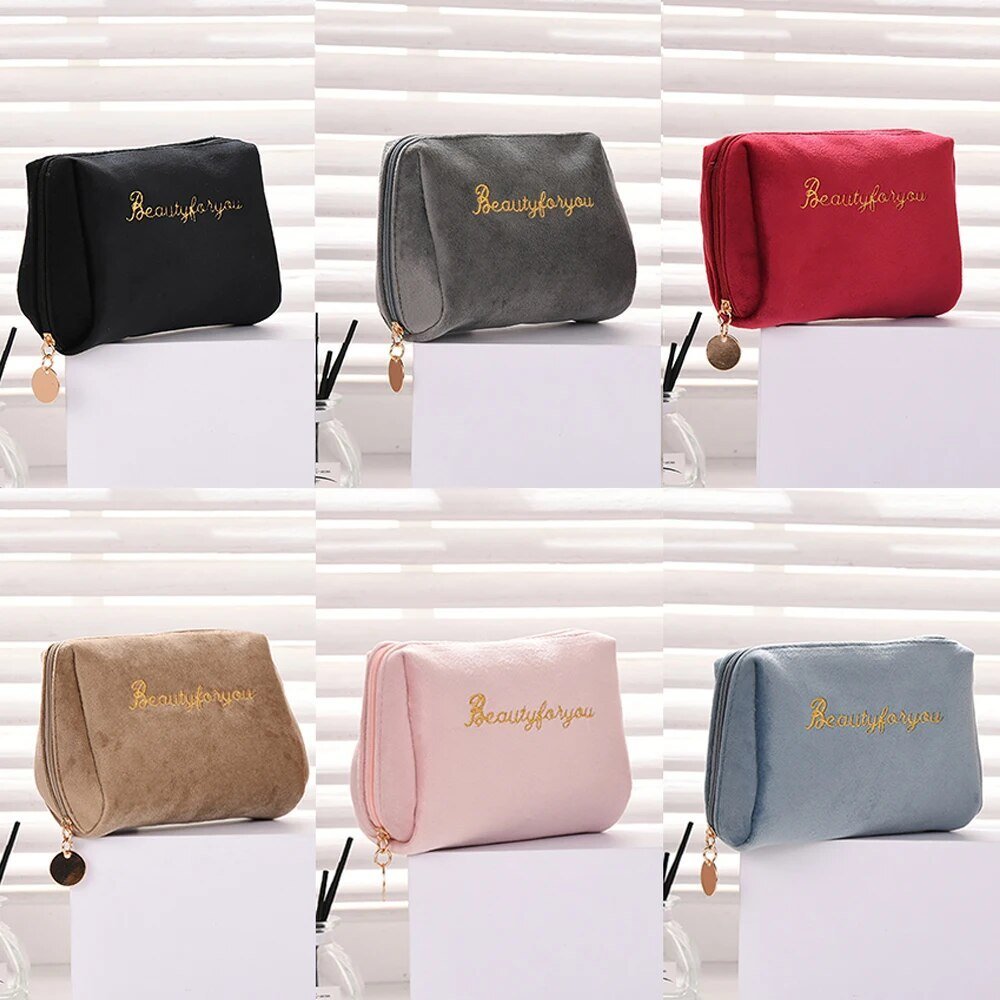 Luxurious Soft Makeup Pouch