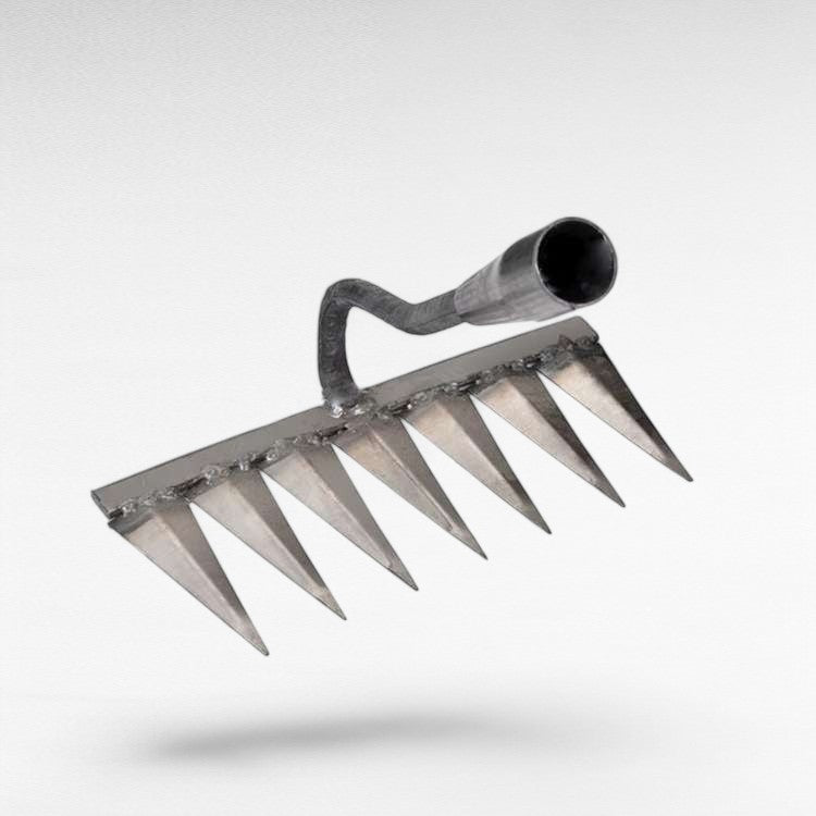 Heavy Duty Metal Yard Rake for Lawn and Garden Care