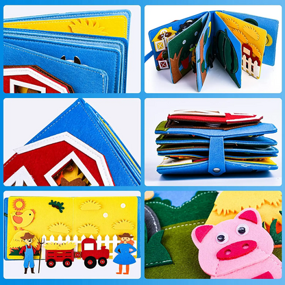 Interactive Learning Felt Book for Kids