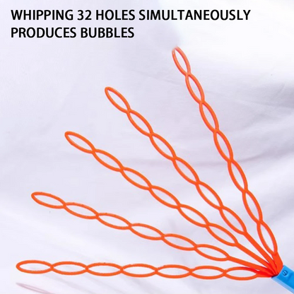 Colorful Bubble Blowing Kit with 32 Holes