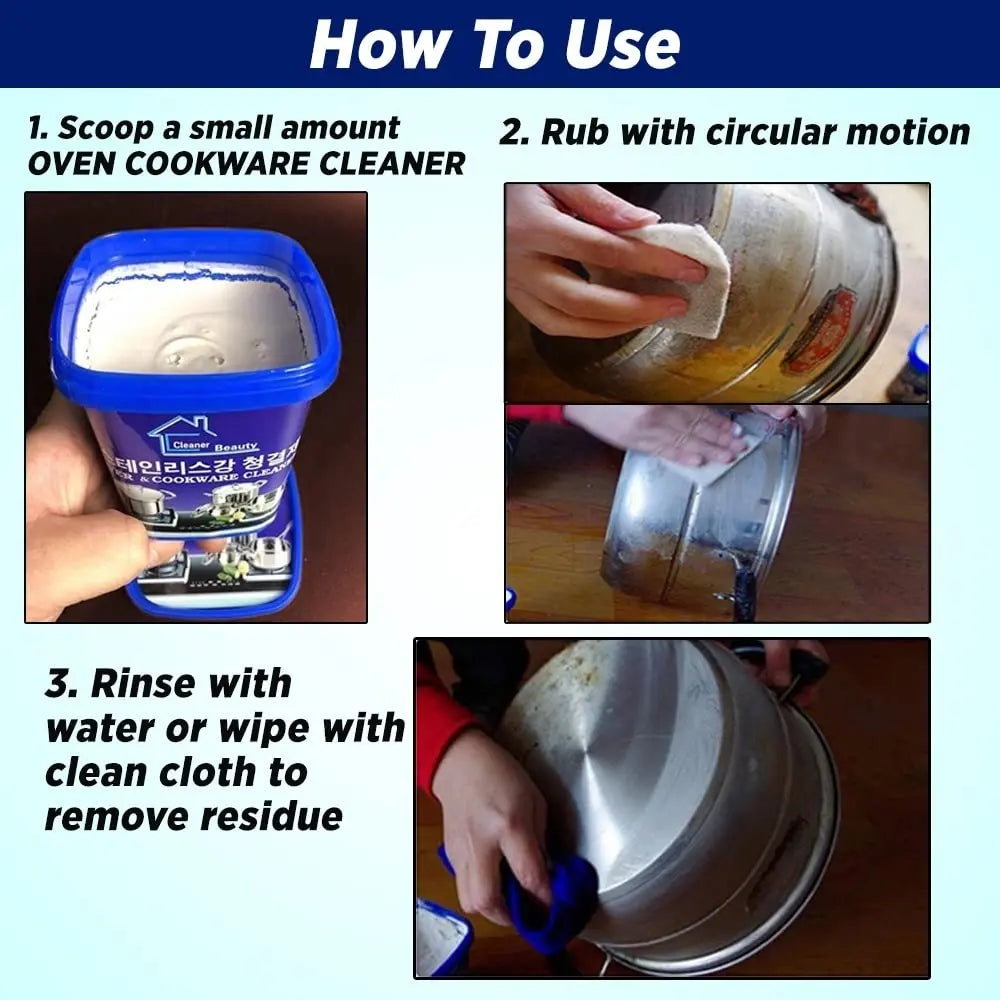 Heavy Duty Metal Cleaning Polish Paste 500g