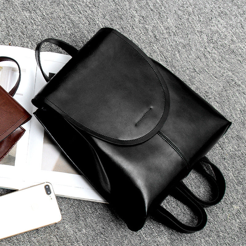 Fashionable Ladies Leather Rucksack