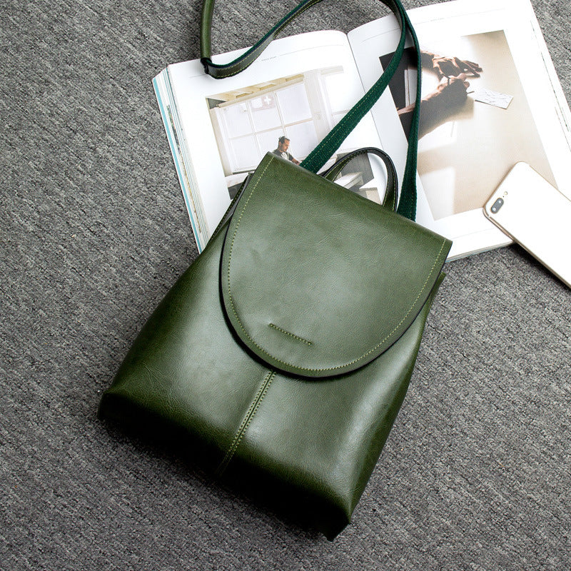 Fashionable Ladies Leather Rucksack