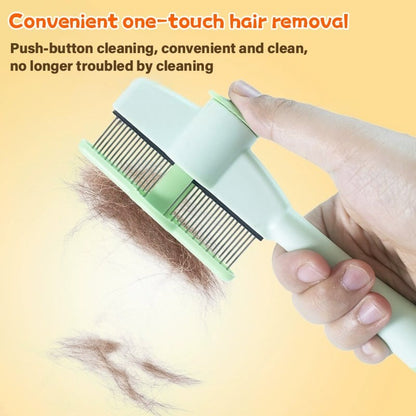 Pet Grooming Brush with Soft Fur Care