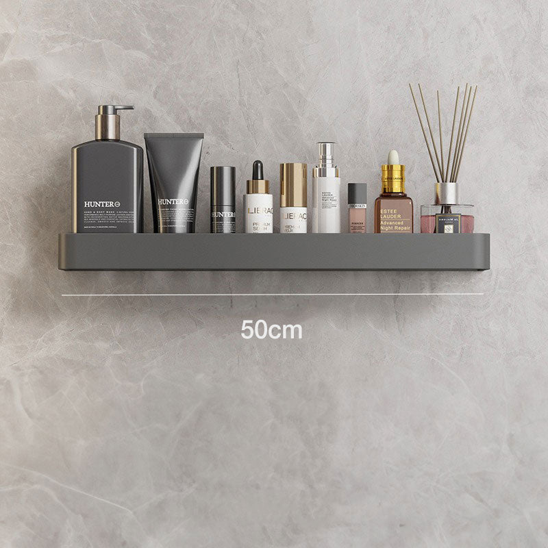Sleek White Bathroom Shelf