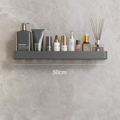 Sleek White Bathroom Shelf