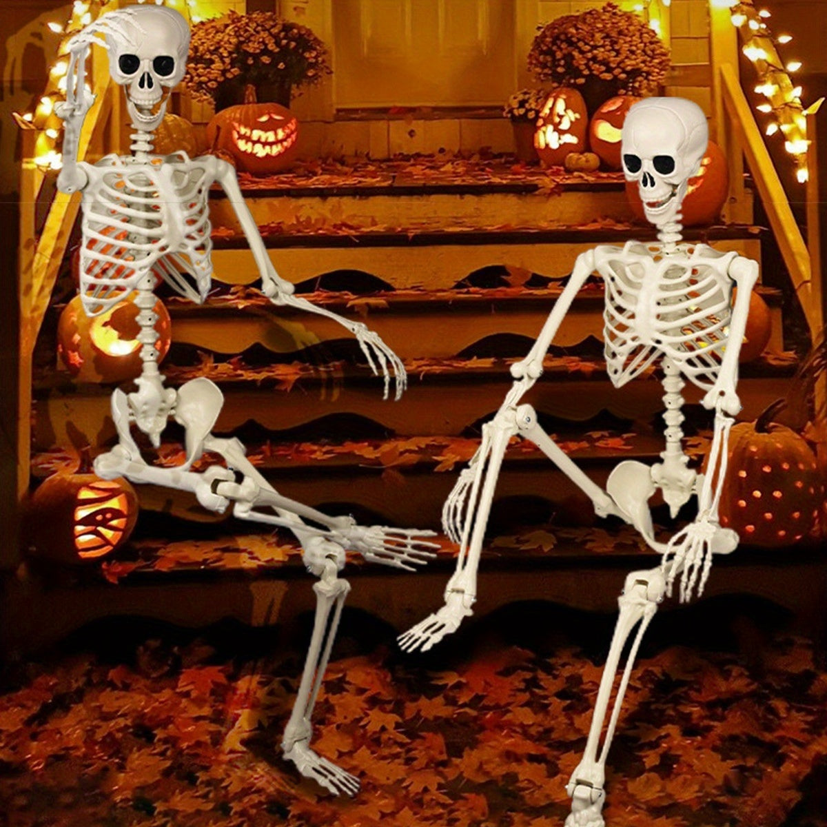 Giant 5.5ft Halloween Skeleton Yard Decor Figure