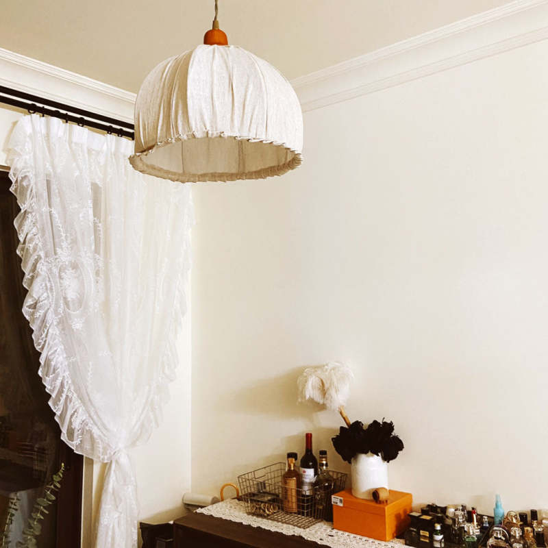 Chic Linen Hang Pendant Light