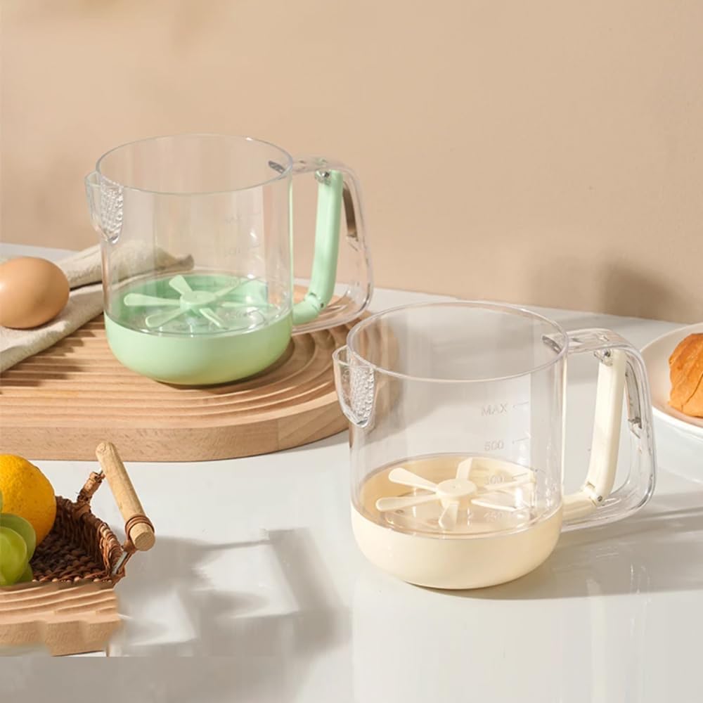 Practical Measuring Cup with Built-In Strainer