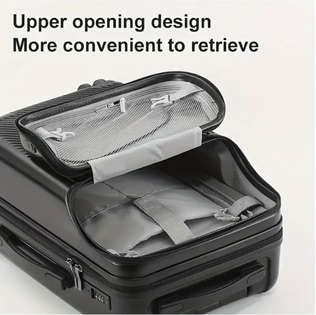 Durable Hardside Carry On Suitcase with USB Charger & Lock