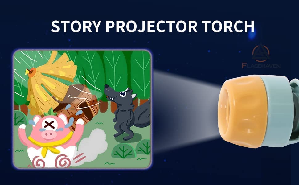 Bedtime Flashlight Story Projector - Fesara