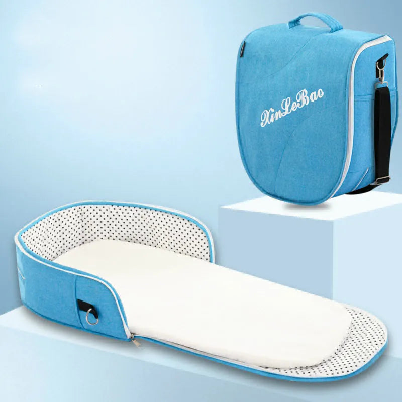 Portable Baby Travel Bed with Net and Carry Bag - Fesara