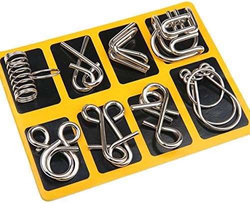 Intelligent Metal Brain Teaser Ring Set - Fesara