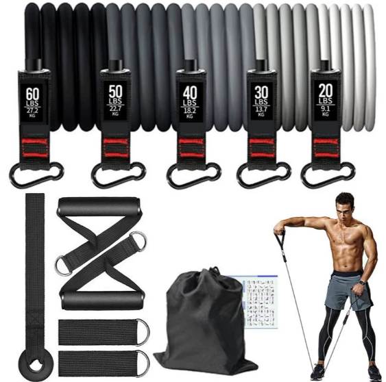 Premium Resistance Band Kit for Home Workout Exercise - Fesara