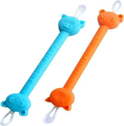 Soft Baby Ear Cleaner Tool - Reusable Silicone Tip